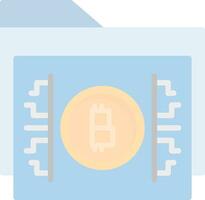 Bitcoin storage Vector Icon Design