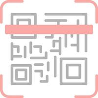 qr código escanear vector icono diseño