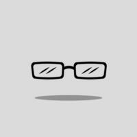 Eye glass vector icon