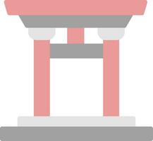 diseño de icono de vector de puerta torii