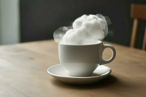 Cloud cup smoke. Generate Ai photo