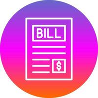 Bill Vector Icon Design