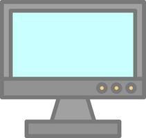 Tv monitor Vector Icon Design