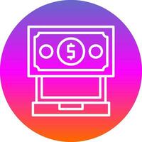 Online money Vector Icon Design