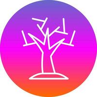 diseño de icono de vector de árbol seco