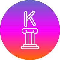 Kappa Vector Icon Design