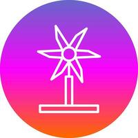 Wind Turbine Vector Icon Design