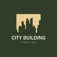 Skyline Building Logo, Simple Modern Design Vector Illustrator Template