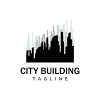 Skyline Building Logo, Simple Modern Design Vector Illustrator Template