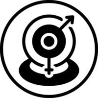 solid icon for sexcam vector