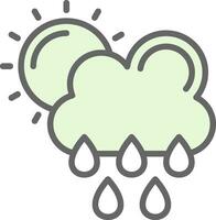 Rainy Day Vector Icon Design