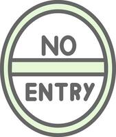 No Entry Vector Icon Design