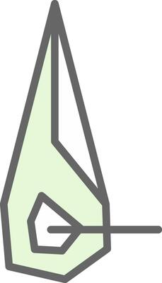 Needle Vector Icon Design