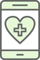 Health App Vector Icon Design