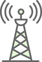 Radio tower Vector Icon Design