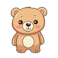 Cute Teddy Bear. illustrator vector