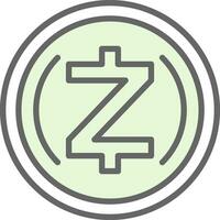 zcash vector icono diseño