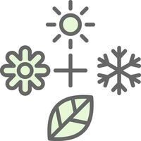 Seasons Vector Icon Design