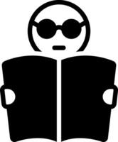 solid icon for reads vector
