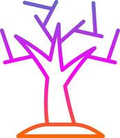 diseño de icono de vector de árbol seco