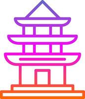 pagoda vector icono diseño