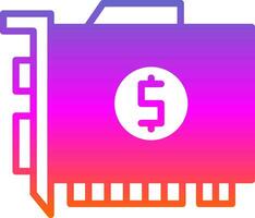 Gpu mining Vector Icon Design