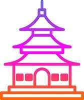 Asian temple Vector Icon Design