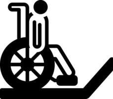 solid icon for accessibility vector