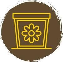 Plant Pot Vector Icon Design