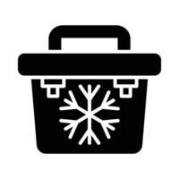 Portable Fridge Vector Glyph Icon For Personal And Commercial Use.