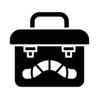 Baits Box Vector Glyph Icon For Personal And Commercial Use.