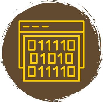 diseño de icono de vector de código binario