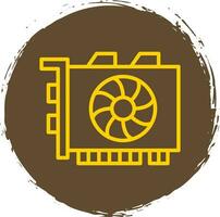 Gpu mining Vector Icon Design