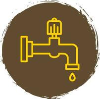 Water faucet Vector Icon Design