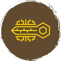 Digital key Vector Icon Design