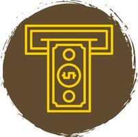 Cash withdrawal Vector Icon Design