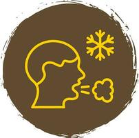 Frosty breath Vector Icon Design