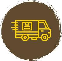 Delivery Truck Vector Icon Design