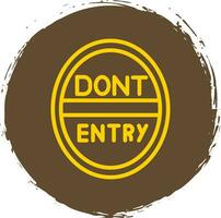 Do Not Enter Vector Icon Design