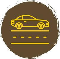 Car Lane Vector Icon Design