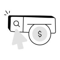 Trendy Online Money vector