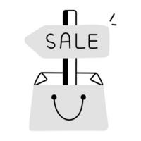 Trendy Sale Sign vector