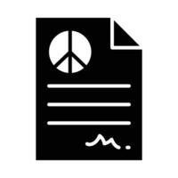 Peace Treaty Vector Glyph Icon For Personal And Commercial Use.