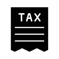 Tax Vector Glyph Icon For Personal And Commercial Use.