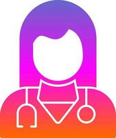 diseño de icono de vector de enfermera