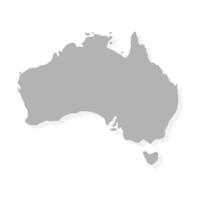 Australia map template. Vector design.