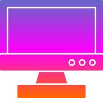 Tv monitor Vector Icon Design