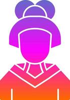 Geisha Vector Icon Design