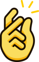 fácil dedo ícone emoji adesivo png