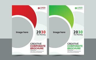 creativo corporativo folleto. vector